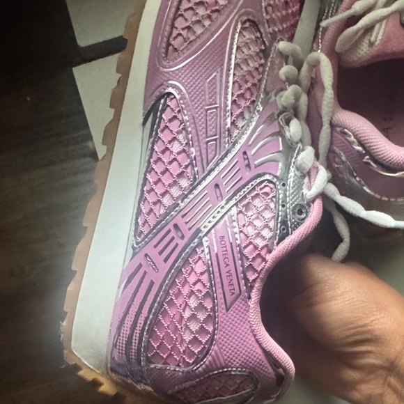 Bottega Veneta Lavender and Silver Women's Sneakers